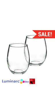 5.5 oz perfection stemless wine glass MADE IN USA