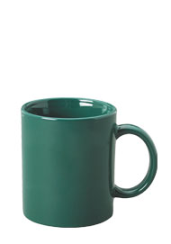11 oz c-handle coffee mug - green