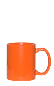 11 oz c-handle coffee mug - Orange