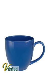 15 oz cancun bistro coffee mug - Ocean Blue - Vitrified