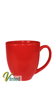 15 oz cancun bistro coffee mug - Stanford Red - Vitrified