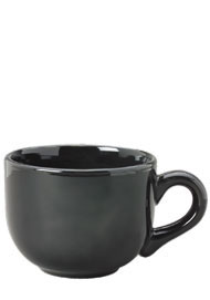 16 oz cappuccino soup mug - black