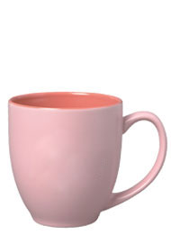 15 oz bistro matte sorbet mug - pink