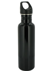 stainless steel 26 oz excursion sports bottle - black