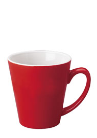 12 oz tulsa latte mug - red out