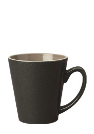 12 oz newport latte mug- charcoal gray
