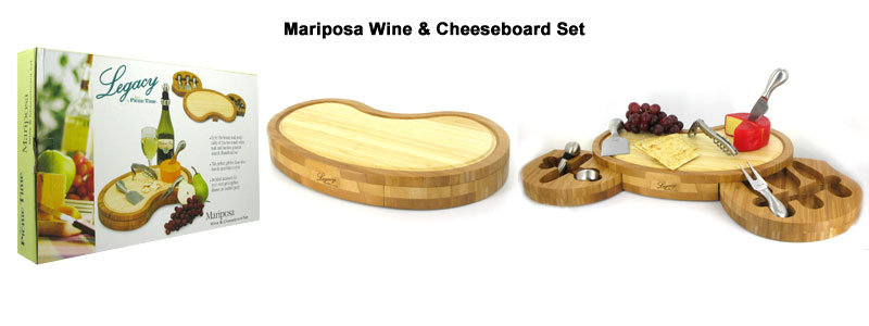 mariposa wine & cheeseboard set