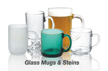 cheap glass mugs, steins sale