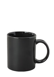 11 oz c-handle coffee mug - black