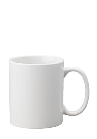 11 oz stoneware coffee mug - white