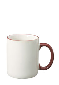 12 oz halo c-handle coffee mug - maroon