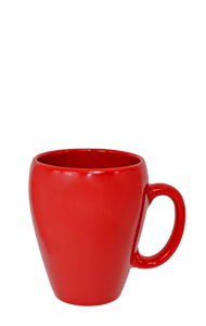 11 oz c-handle coffee mug - red out [10304] : Splendids Dinnerware,  Wholesale Dinnerware and Glassware for Restaurant and Home