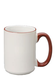 15 oz halo el grande mug - maroon handle