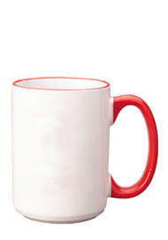 15 oz halo el grande mug - red handle