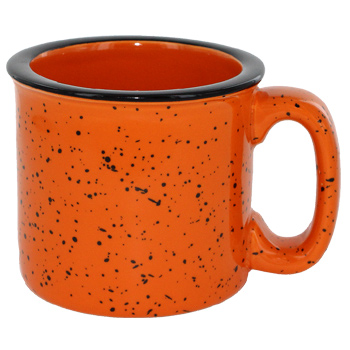 15 oz campfire stoneware mug - orange out