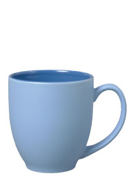 15 oz bistro matte sorbet mug - blue