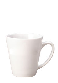 12 oz tulsa latte mug - white