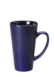 16 oz topeka latte mug - cobalt blue