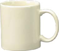 11 oz c - handle mug- american white-vitrified