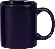 11 oz c - handle mug, cobalt-vitrified