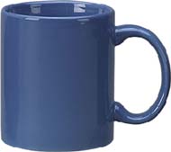 11 oz c - handle mug, light blue-vitrified
