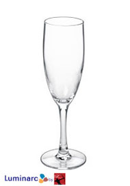 5.75 oz nuance clear stem champagne flute - MADE IN USA
