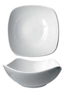 10 oz quad fine porcelain   square fruit bowl