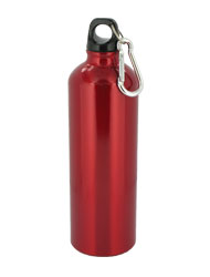 25 oz trek aluminum sports bottle - red
