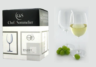 4-pc 11.75 oz chef & sommelier select tulipe wine tasting glasses