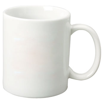 11 oz porcelain mug - white