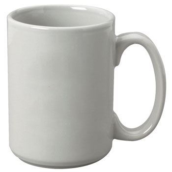 15 oz el grande ceramic mug - light gray