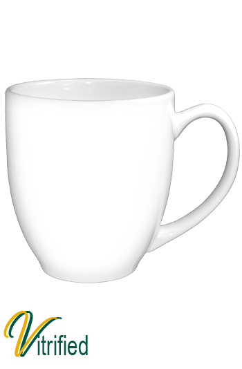 15 oz cancun bistro coffee mug - white - Vitrified
