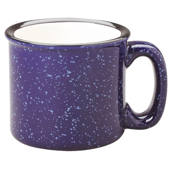 15 oz campfire stoneware mug - cobalt blue out