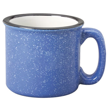 15 oz campfire stoneware mug - lt blue out