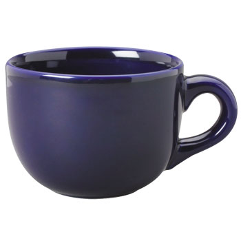 16 oz cappuccino soup mug - cobalt blue