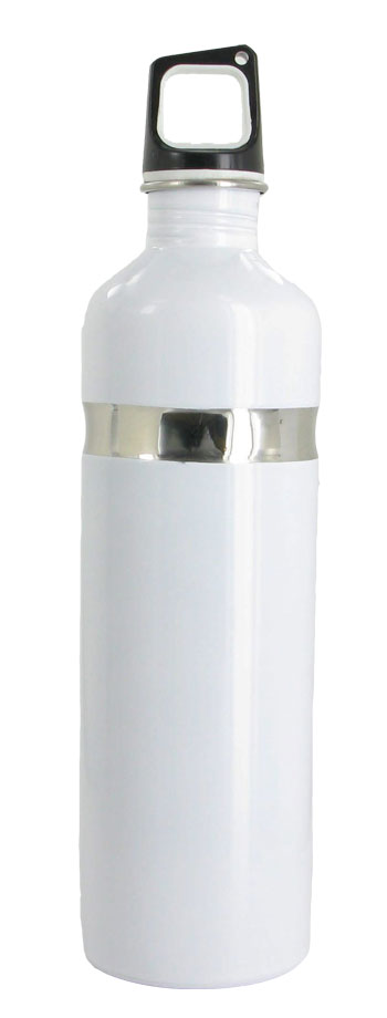 26 oz white kodiak stainless steel sports bottle