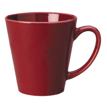 12 oz tulsa latte mug - maroon