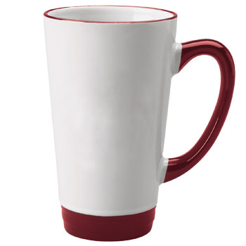 16 oz topeka latte mug - red out [42184] : Splendids Dinnerware, Wholesale  Dinnerware and Glassware for Restaurant and Home