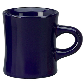 10 oz diner mug - cobalt - vitrified