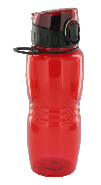 17 oz splash sports bottle - red