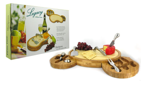 mariposa wine & cheeseboard set